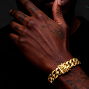 18/20/22mm Miami Cuban bracelet  with Gold silver Plated Dragon Head Buckle
