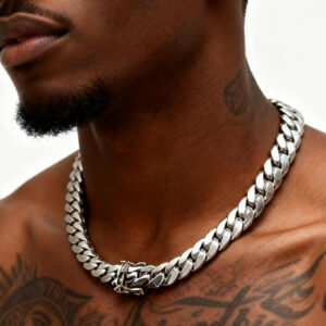 12/14/18/20/22mm Miami Cuban Link Chain  with silver Plated Dragon Head Buckle3